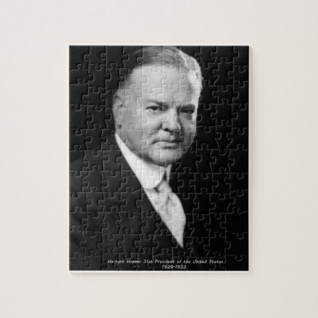 Puzzle Herbert Hoover 31e président des États-Unis (Vertical)