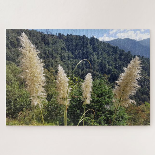 Puzzle Herbes plumeuses dans les hautes terres (Horizontal)