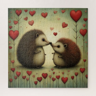 Puzzle Hérisson Amour 1