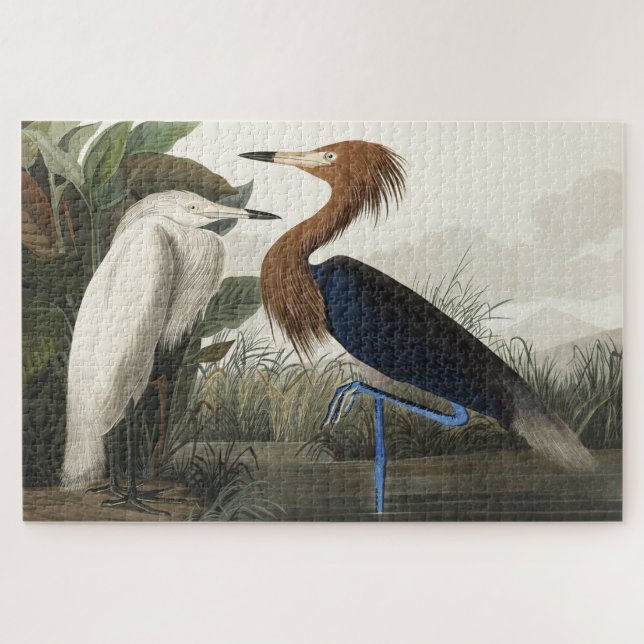 Puzzle Heron pourpre des oiseaux d'Amérique (Horizontal)