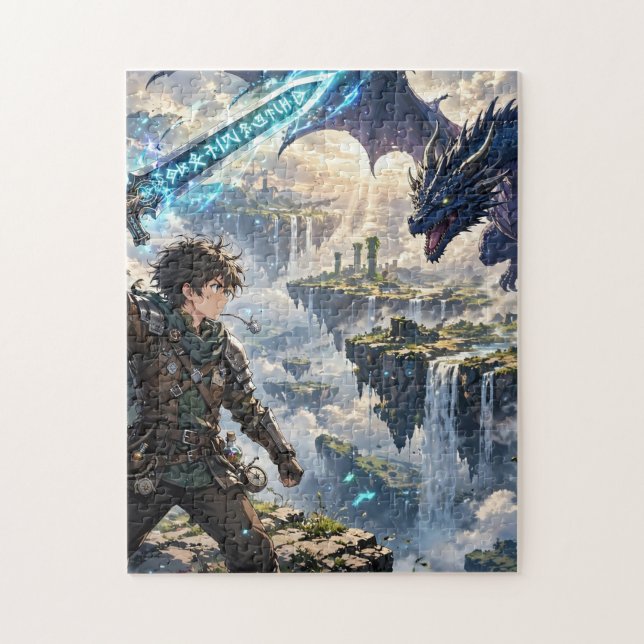 Puzzle Héros Isekai contre Dragon Céleste (Vertical)