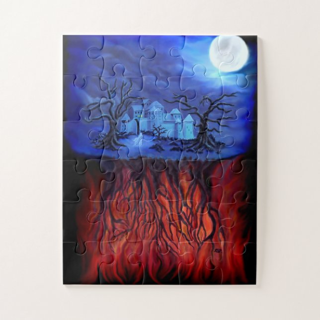 Puzzle Heure de sorcellerie, entre Ciel et Enfer (Vertical)