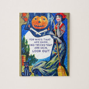 Puzzle Heure d'Halloween tombée