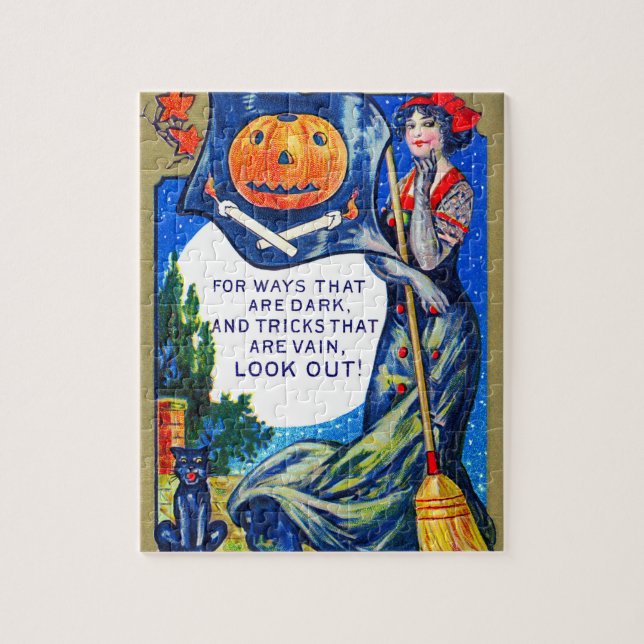 Puzzle Heure d'Halloween tombée (Vertical)