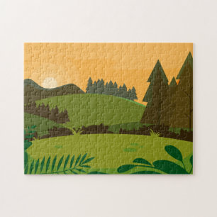 Puzzle Heure du jour dans la prairie
