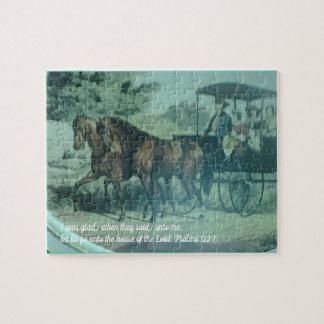 Puzzle Heureux d'aller à l'église