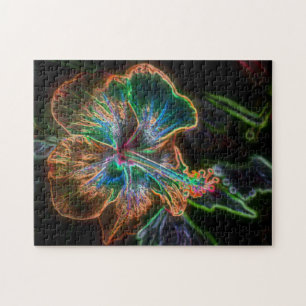 Puzzle Hibiscus électrique Art #2 