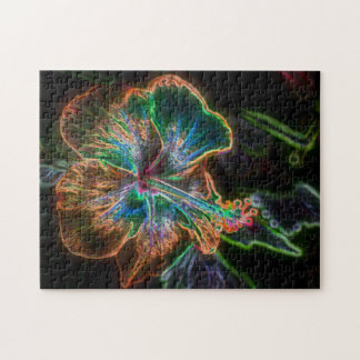 Puzzle Hibiscus électrique Art #2 
