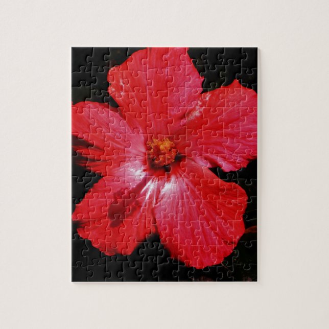 Puzzle Hibiscus rouge (Vertical)