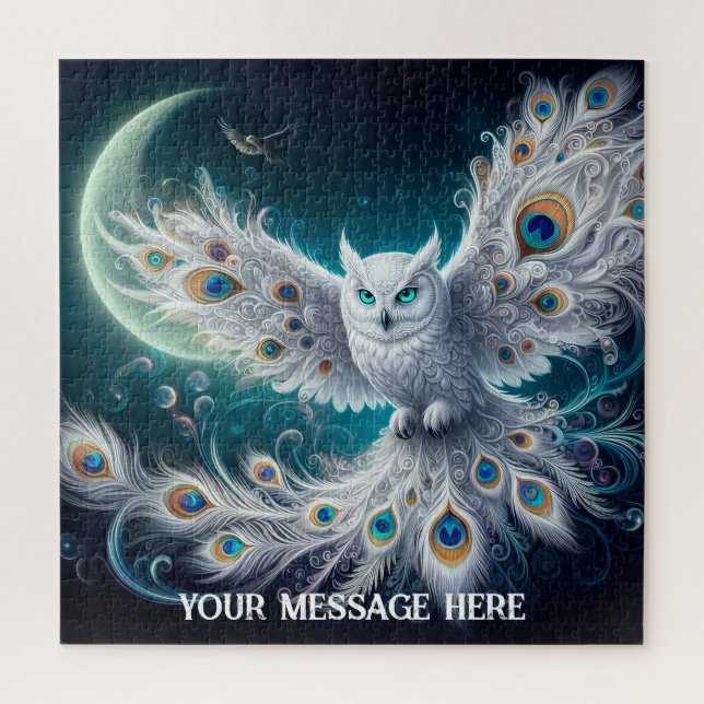 Puzzle Hibou blanc fantastique  (Vertical)