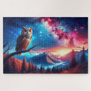 Puzzle Hibou, hiboux de montagne, hiboux de garde