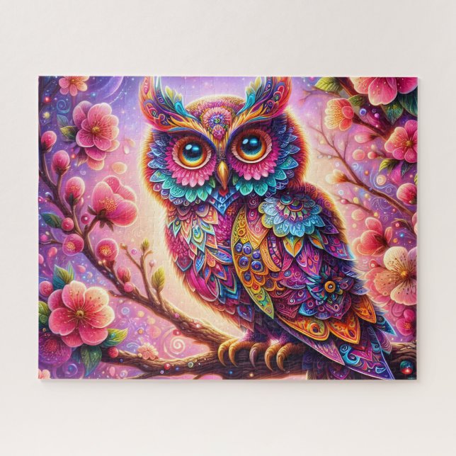 Puzzle Hibou Mandala (Horizontal)