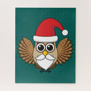 Puzzle Hibou Père Noël