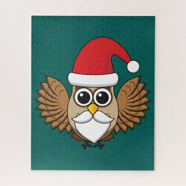 Puzzle Hibou Père Noël (Vertical)