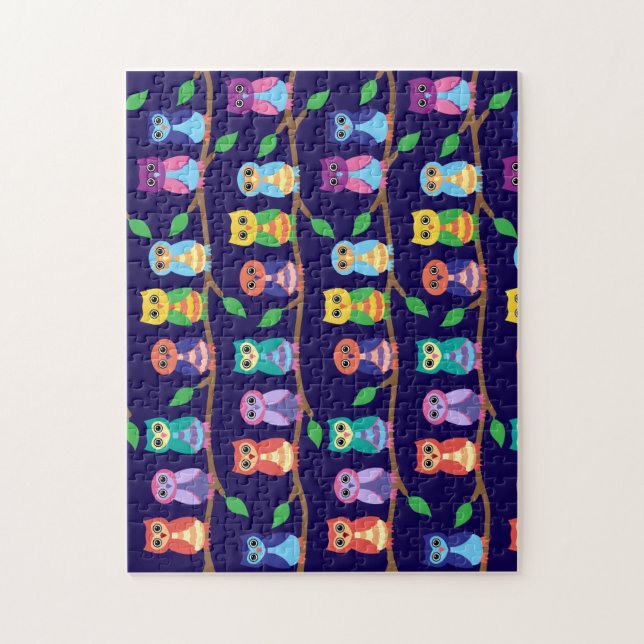 Puzzle Hiboux dans l'arbre (Vertical)