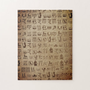 Puzzle Hiéroglyphes égyptiens sur Papyrus