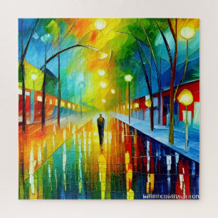 Puzzle High Street après de fortes pluies