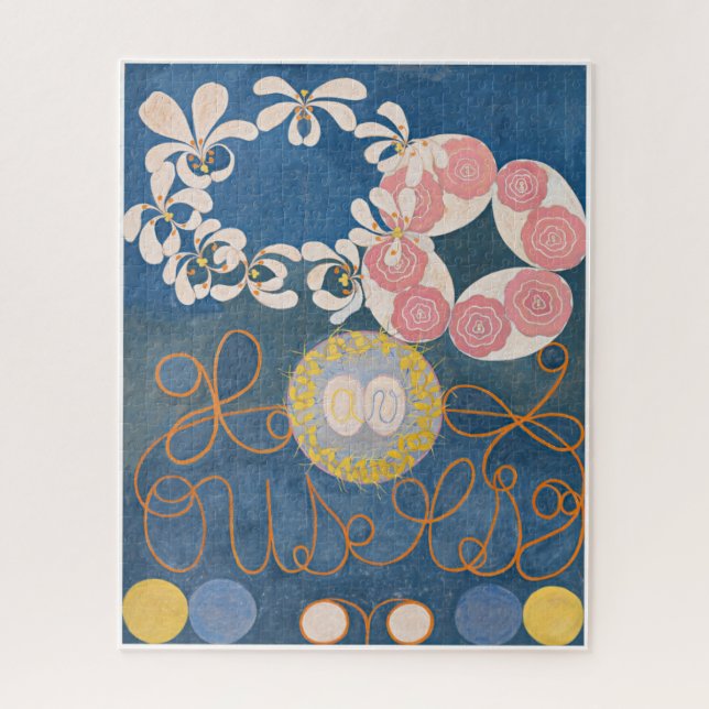 Puzzle Hilma Af Klint, La Dix Plus Grande N1, Art Abstrai (Vertical)
