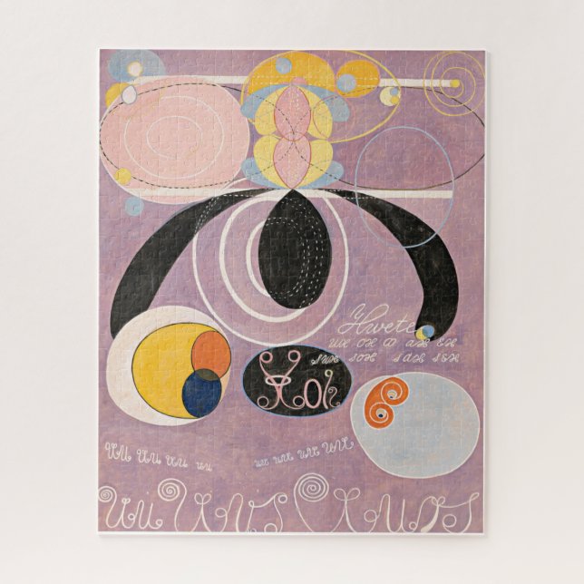 Puzzle Hilma Af Klint, La Dix Plus Grande No6, Art Abstra (Vertical)