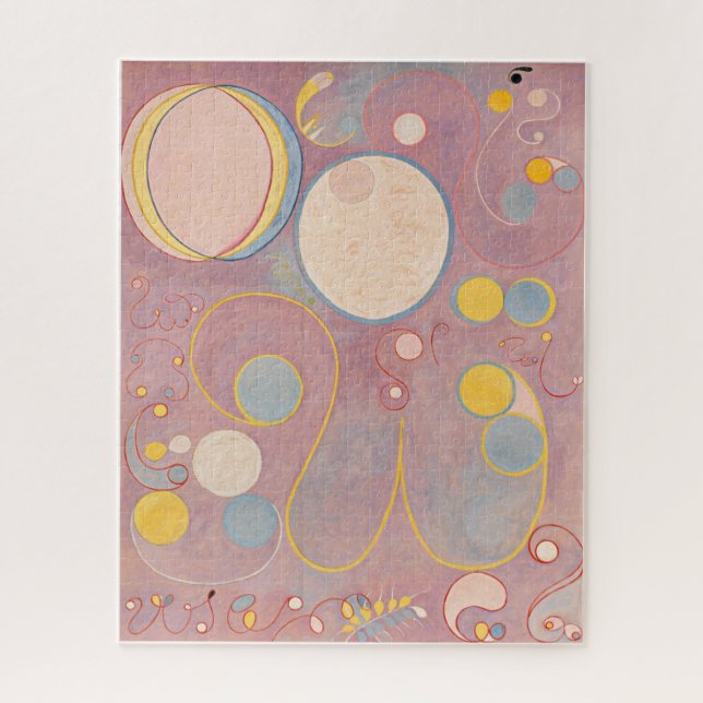 Puzzle Hilma Af Klint, Le Dix Plus Grand No8, Art Abstrai (Vertical)