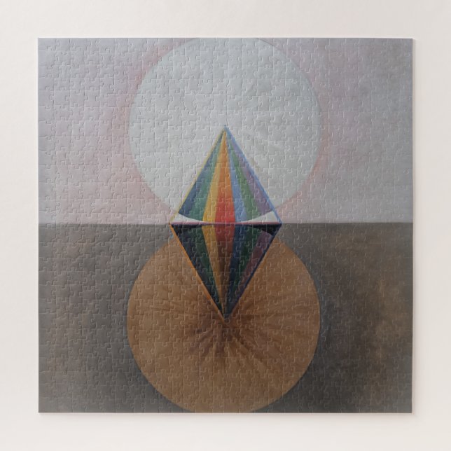 Puzzle Hilma Af Klint, Le Swan No.12, Art Abstrait (Vertical)