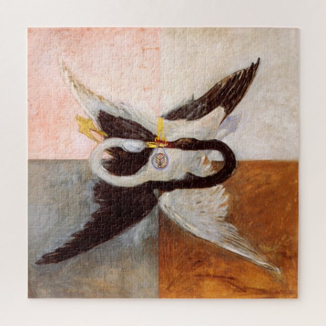 Puzzle Hilma Af Klint, Le Swan No.24, Art Abstrait (Vertical)