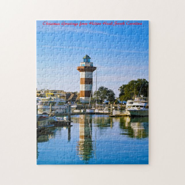 Puzzle Hilton-Head Caroline du Sud. Vœux de Noël (Vertical)