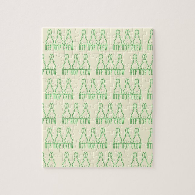 Puzzle Hip Hop Crew Cute Bunny Rabbits (Vertical)