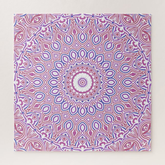 Puzzle Hippie Boho Funky Groovy Bohémien Kaléidoscope (Vertical)