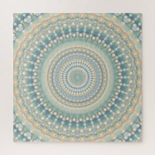 Puzzle Hippie Trippy Éclectique Pastel Boho Groovy Mandal