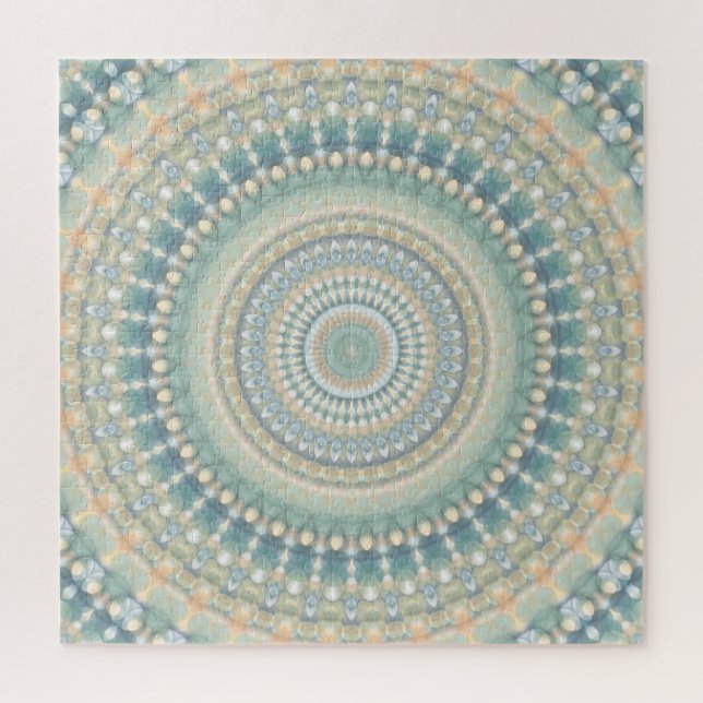 Puzzle Hippie Trippy Éclectique Pastel Boho Groovy Mandal (Vertical)