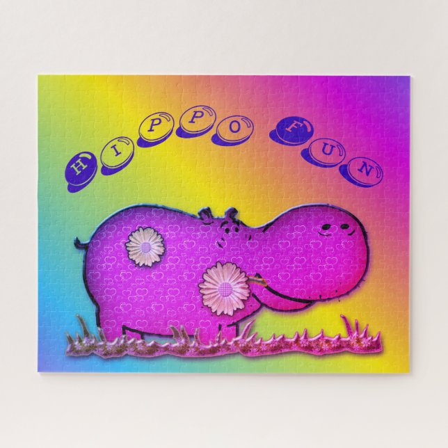 Puzzle hippo (Horizontal)