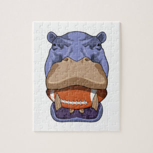 Puzzle Hippo à Football Sports