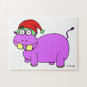 Puzzle Hippo de Noël