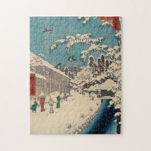 Puzzle Hiroshige hiver paysage Japon pays