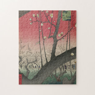 Puzzle Hiroshige Plum Estate Kameido : Japonais vintage