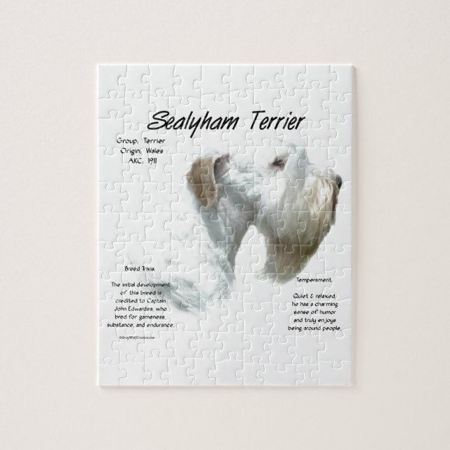 Puzzle Histoire de Sealyham Terrier (Vertical)