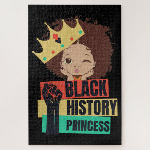 Puzzle Histoire noire Princesse Melanin Girl Magie