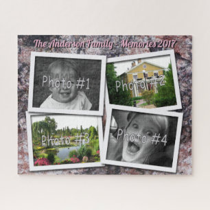 Puzzle Histoires de famille 4 x Photos personnalisées sur