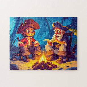 Puzzle Histoires de partage de pirates et de vieux voilie