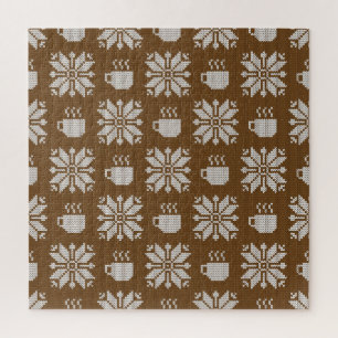 Puzzle Hiver confit : Tasses à thé décoratives