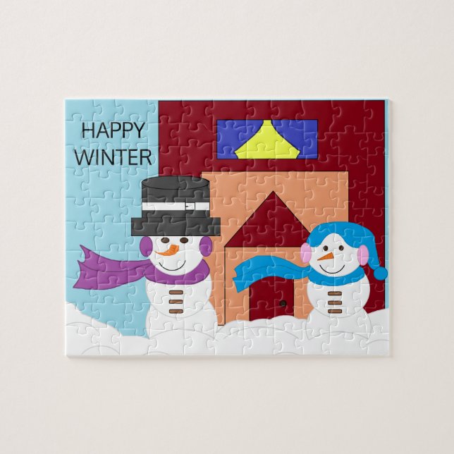 Puzzle Hiver enneigé : (Horizontal)