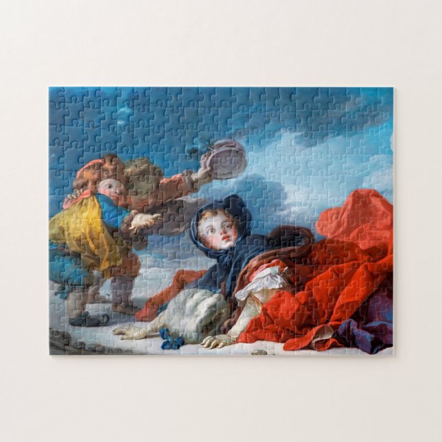 Puzzle Hiver, Fragonard (Horizontal)