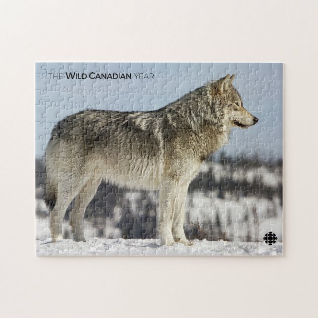 Puzzle Hiver - Loup (Horizontal)