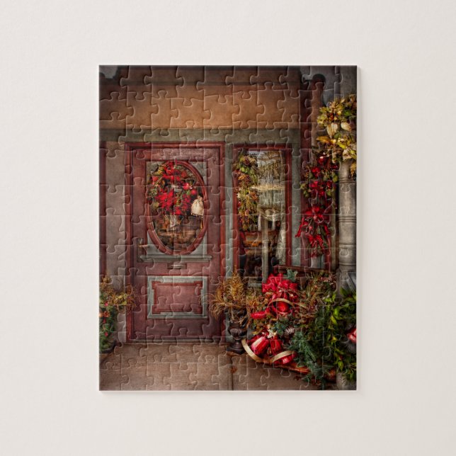 Puzzle Hiver - Magasin - Paré pour les fêtes (Vertical)
