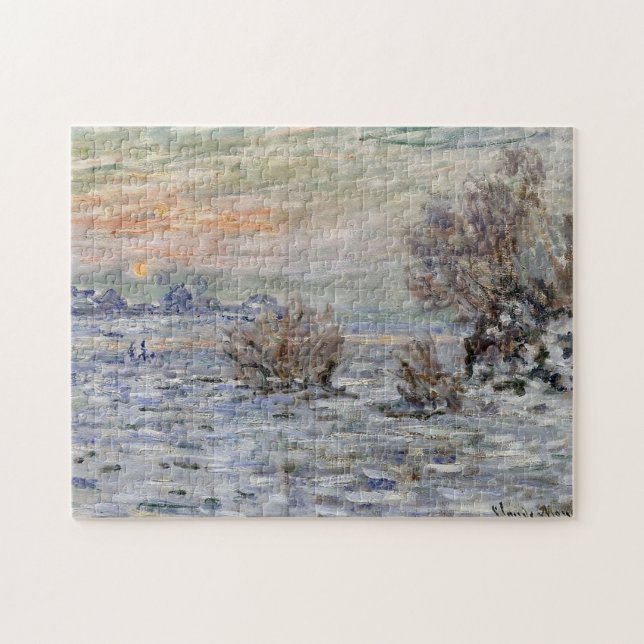 Puzzle Hiver sur la Seine, Lavacourt Monet Beaux-Arts (Horizontal)