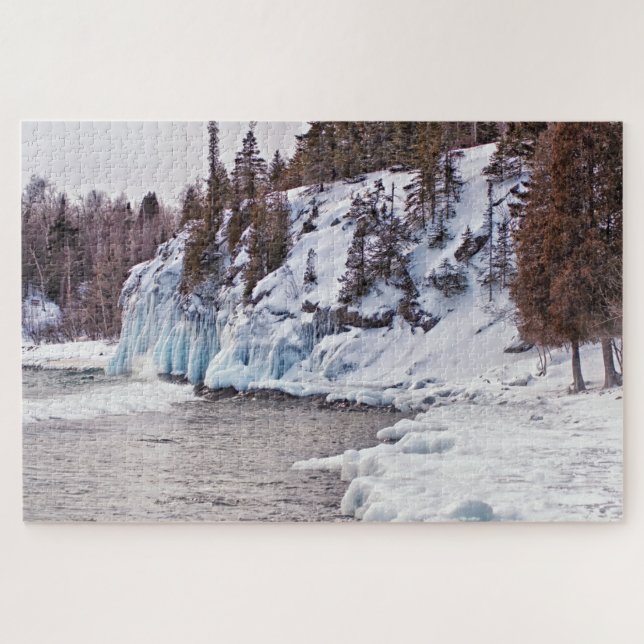 Puzzle Hiver sur les rives du lac Supérieur (Horizontal)