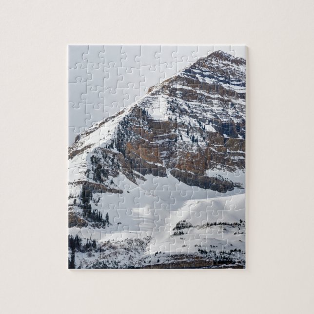 Puzzle Hiver sur Mt Timpanogos - Sundance - Utah (Vertical)