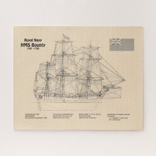 Puzzle HMS Bounty - Plan directeur des navires SD