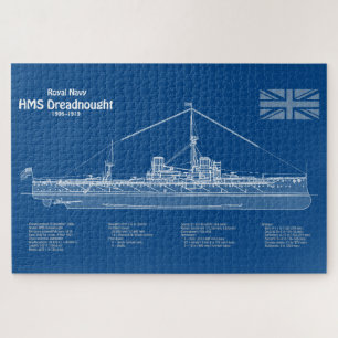 Puzzle HMS Dreadnoud - Plan d'expédition ABD